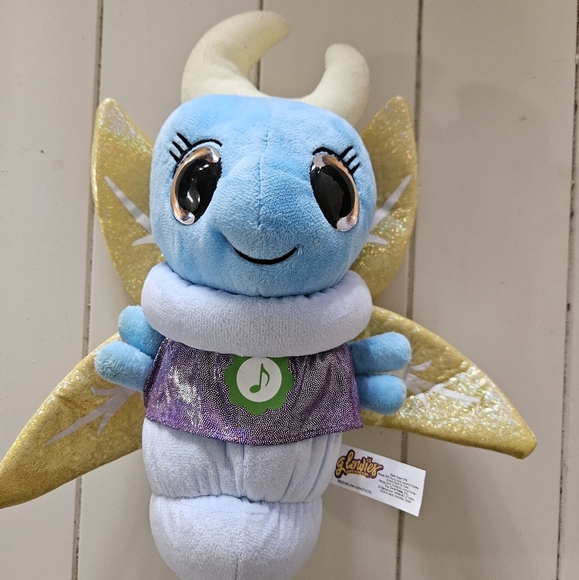 Glowies Firefly Blue and Gold Plush Toy. - Picture 2 of 6
